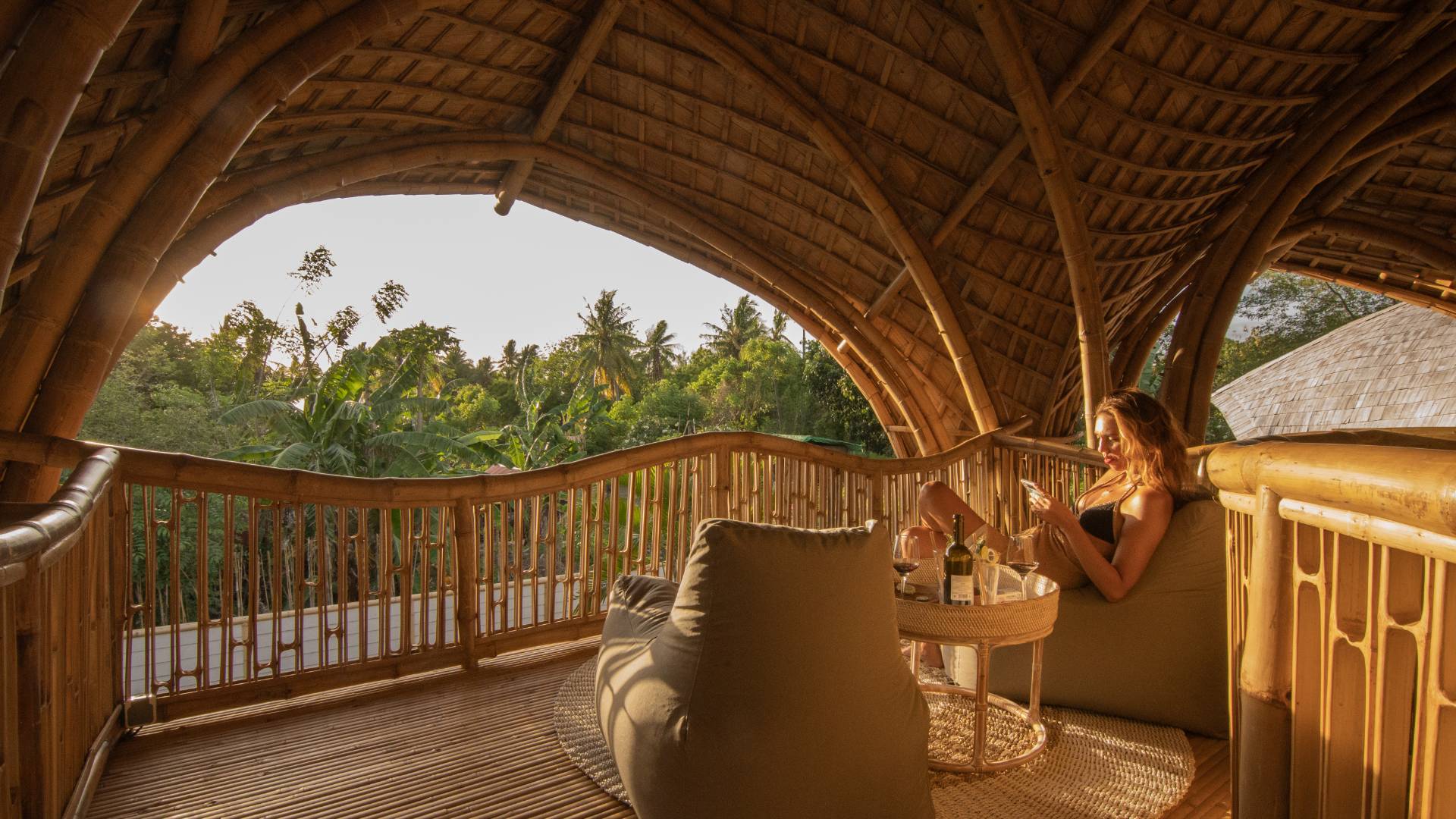 Stunning view from a Villa Tokay accommodation with a welcome cocktail